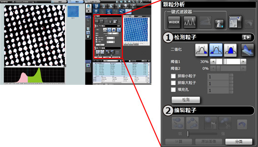 粒子分析(選購件)