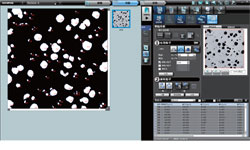 作為選購軟件，有粒子分析、卡尺測量。